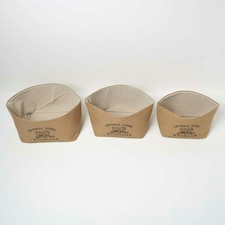 Homescapes Set of 3 Jute Storage Baskets Cream thumbnail 3