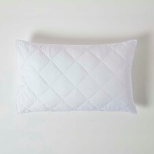 Homescapes Anti Allergy Pillow Protectors - Pack of 4 | White | Standard thumbnail 5