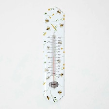 Homescapes Outdoor Thermometer with Bee Design