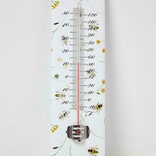 Homescapes Outdoor Thermometer with Bee Design thumbnail 2