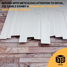 NOVECRAFTO 3D Stone Brick Wall Panels – 6 PVC Sheets, Covers 2.76 sqm (29.76 sq ft), 96x48cm Each – Rose Marble Slim Brick Effect Cladding for Any Room thumbnail 4