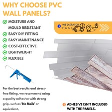 NOVECRAFTO 3D Stone Brick Wall Panels – 6 PVC Sheets, Covers 2.76 sqm (29.76 sq ft), 96x48cm Each – Rose Marble Slim Brick Effect Cladding for Any Room thumbnail 8