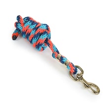 Shires Topaz Lead Rope Blue | Colour: Orange/Navy/Turquoise Size: 1.8M