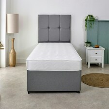 Wave Design Sprung Mattress - Soft Feel, Deep Quilted Sleep Surface White | Single thumbnail 5