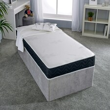 Mars Black Border Hybrid Mattress - 17cm Deep, Medium-Soft Feel Black | Small Double thumbnail 2