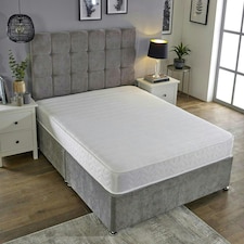 Budget Memory Sprung Mattress - Quilted Cooltouch Straight Line Top Panel White | Double thumbnail 2