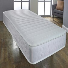 Budget Memory Sprung Mattress - Quilted Cooltouch Straight Line Top Panel White | Double thumbnail 3