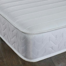 Budget Memory Sprung Mattress - Quilted Cooltouch Straight Line Top Panel White | Double thumbnail 4