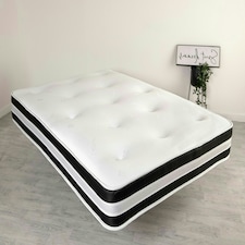 3D Quilted Tuft Mattress - 20cm Deep, Soft Comfort, Airflow Border Black | Single thumbnail 3