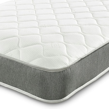 7-Inch Hybrid Sprung Mattress - Soft Firmness Deep Quilted Sleep Surface Grey | Double