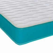 Coil Sprung Hybrid Mattress - Medium Soft Comfort, Cooltouch Breathable Cover Blue | Single thumbnail 3