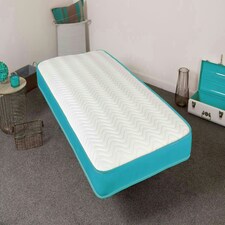 Coil Sprung Hybrid Mattress - Medium Soft Comfort, Cooltouch Breathable Cover Blue | Single thumbnail 5