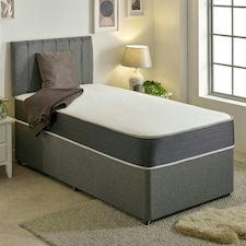 Linear Cool Touch Hybrid Mattress - 20cm Deep, Soft Firmness Grey | Single thumbnail 2