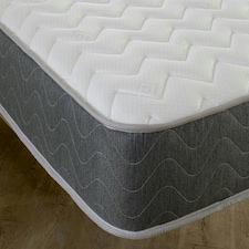 WaveFlex Hybrid Mattress - 18cm Deep Breathable Cooltouch+ Sleep Surface Grey | Double