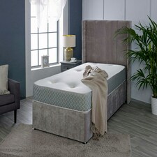 Nebraska Tufted Hybrid Mattress - Soft Feel Cool Touch Quilted Sleep Surface Grey | Single thumbnail 2