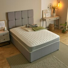 Memory Foam Hybrid Spring Mattress - 7.25" Deep, Supportive Coil Spring Core Grey | Small Double thumbnail 2