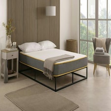 The Saffron Comfort All Foam Mattress – 8" Deep Memory & Reflex Foam Grey | King