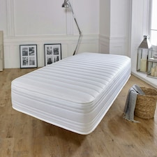 Straight Line Hybrid Mattress - Memory Foam & Spring Support White | Single