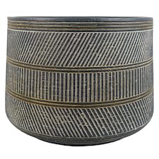 29cm x 43cm Large Maral Planter with Etching Composite Plant Pot