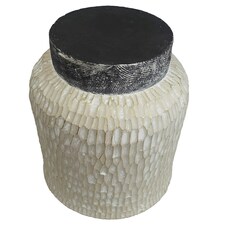 32cm x 29cm Brushed Gold Stone Effect Planter Composite Plant Pot thumbnail 5