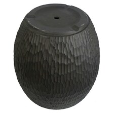 43cm Inoke Embossed Large Grey Composite Planter Plant Pot thumbnail 5