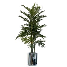 51cm XL Silver Metal Planter by Leaf thumbnail 2