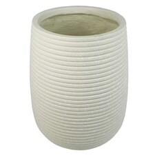 41cm x 30cm Mikos Large Ridged Composite Planter - Stone Colour thumbnail 7