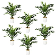 Pack of 6 x 50cm Artificial Mini Palm Tree