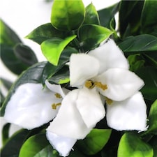30cm UV Resistant White Flower Bush Artificial thumbnail 3