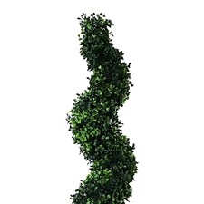 120cm Artificial Natural Boxwood Spiral Topiary thumbnail 2