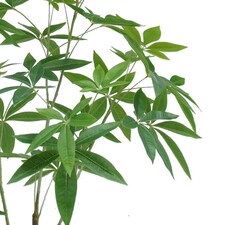 120cm Artificial Money Plant Pachira Realistic Faux Tree thumbnail 2