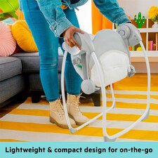 Bright Starts Whimsical Wild Portable Compact Automatic Baby Swing with Music Newborn+ thumbnail 4
