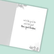 Sit Back, Put Your Feet Up For Christmas... - Funny Brother Christmas Card thumbnail 3