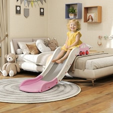 AIYAPLAY Kids Slide for Bed, Sofa, Easy to Assemble, Pink thumbnail 2