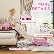 AIYAPLAY Kids Slide for Bed, Sofa, Easy to Assemble, Pink thumbnail 6