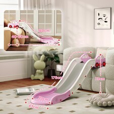 AIYAPLAY Kids Slide for Bed, Sofa, Easy to Assemble, Pink thumbnail 7