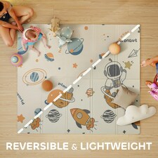 AIYAPLAY Baby Play Mat, Foldable Activity Playmat, Astronaut & Planet Theme thumbnail 3