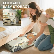 AIYAPLAY Baby Play Mat, Foldable Activity Playmat, Astronaut & Planet Theme thumbnail 6