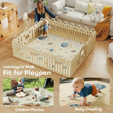 AIYAPLAY Baby Play Mat, Foldable Activity Playmat, Astronaut & Planet Theme thumbnail 8