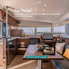 10 Inch Portable Freeview TV & Multimedia Player, USB PVR Recording, EPG, Subtitles - Battery or Mains Powered - August DA100D thumbnail 6