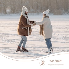 Pom Pom Beanie Hat with Rechargeable Bluetooth Wireless Headphones Integrated – Audio, Volume, Call Buttons - Built-In Mic for Hands Free Calls - August EPA30G | Cream | 1 thumbnail 3