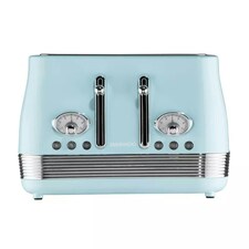 Denver Retro Kettle & 4-Slice Toaster Set 1.5L 3000W | Blue | Sky Blue | 4-slice thumbnail 5