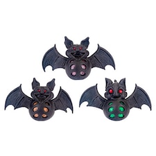 Assorted Spooky Halloween Squishy Black Bat Toy