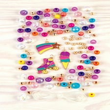 Make It Real Rainbow Dream Jewellery Charm Bracelet Creative DIY Bead Kit thumbnail 3
