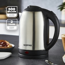 GEEPAS 1.8L Stainless Steel Electric Kettle, 1800W thumbnail 2