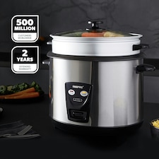 GEEPAS 2.8L Rice Cooker with Steamer, 1000W thumbnail 2