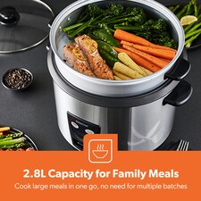 GEEPAS 2.8L Rice Cooker with Steamer, 1000W thumbnail 3