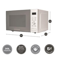 Hamilton Beach 30L Silver Family Microwave thumbnail 10