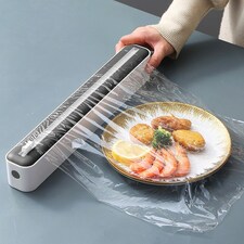 Living and Home Plastic Wrap Dispenser With Cutter | Multi thumbnail 3