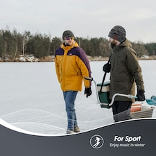 Warm Beanie Hat with Bluetooth Wireless Headphones Integrated - Rechargeable with Built-In Microphone For Hands Free Calls - August EPA25 | Grey thumbnail 3